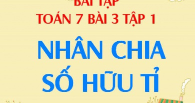 Bài tập nhân chia hai số hữu tỉ - Toán 7 bài 3 tập 1